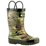 Boys' Army Camo Rainboot
