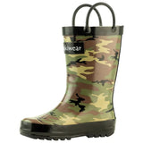 Boys' Army Camo Rainboot