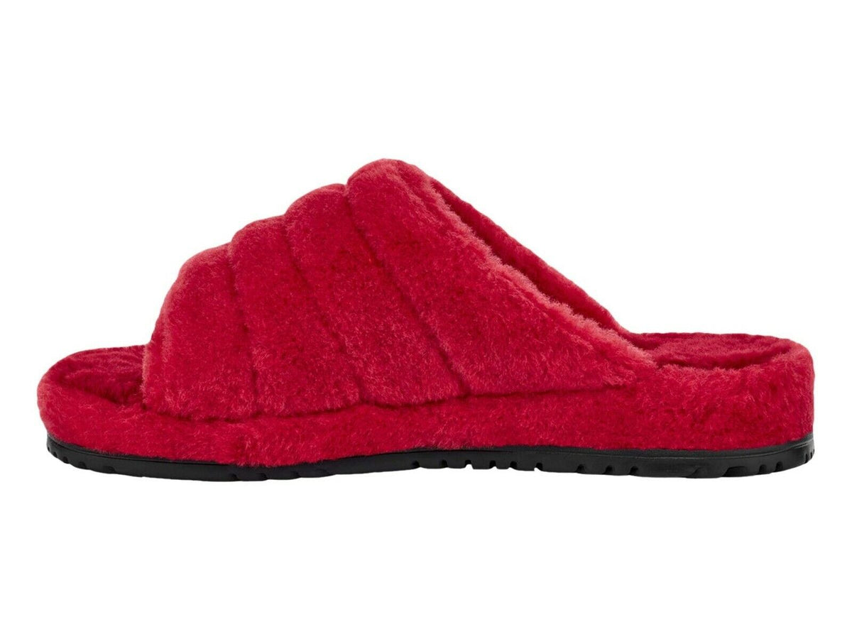 UGG mens Fluff You Red slippers（mens sz.+1.5=womens sz.）new with box UGG FLUFF UP SLIDE SLIPPER MEN SIZE 9 US SAMBA RED SHEEPSKIN  main image 4
