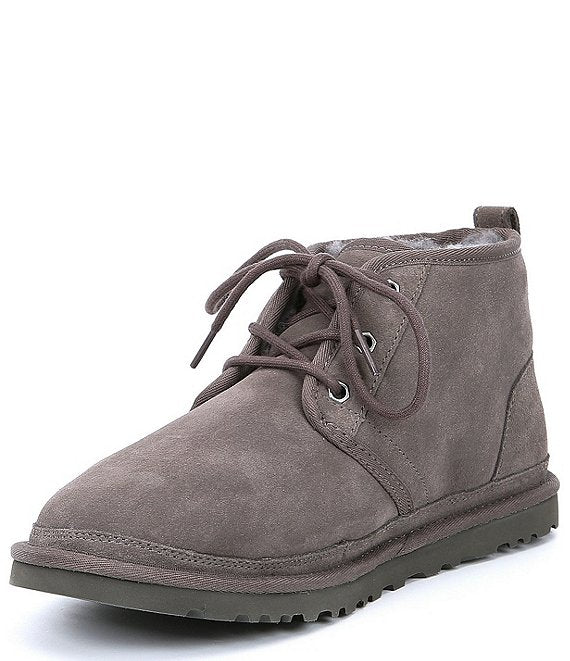 UGG NEUMEL BOOT CHARCOAL GREY SUEDE WOOL LINED CHUKKA SHOE MEN US 11 Ugg Neumel Charcoal Boots Men Size 14 (gr712) | eBay main image 4
