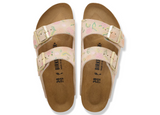 Women's Arizona Sandal - Suede Leather Flower Print