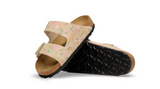 Women's Arizona Sandal - Suede Leather Flower Print