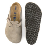 Women's Boston Clog - Suede Leather