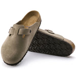 Women's Boston Clog - Suede Leather