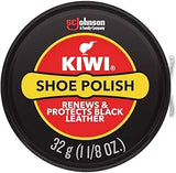 KIWI Shoe Polish and Shine | Leather Shoe Care for Dress Shoes and Boots | Carnuba Wax