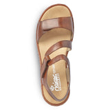 Women's Rieker Real Leather Sandals | 659C7