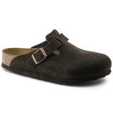 Women's Boston Clog - Suede Leather
