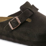 Women's Boston Clog - Suede Leather
