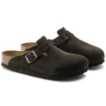Women's Boston Clog - Suede Leather