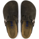 Women's Boston Clog - Suede Leather