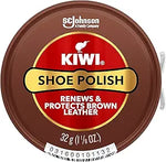 KIWI Shoe Polish and Shine | Leather Shoe Care for Dress Shoes and Boots | Carnuba Wax
