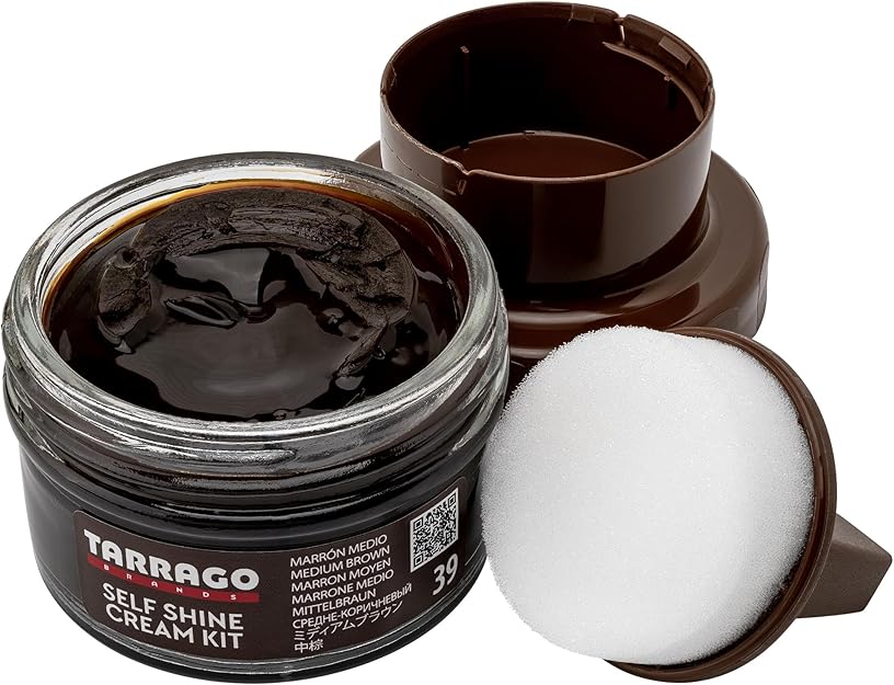 Tarrago | Self Shine Color Dye 25 ml | Teinture Auto-brillante pour Chaussures et Accessoires | Couvre les Éraflures et l'Usure des Chaussures (Sucre Roux 20 Tarrago | Self Shine Color Dye 25 ml | Teinture Auto-brillante pour Chaussures et Accessoires | Couvre les Éraflures et l'Usure des Chaussures (Sucre Roux 20