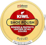 KIWI Shoe Polish and Shine | Leather Shoe Care for Dress Shoes and Boots | Carnuba Wax