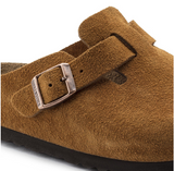 Women's Boston Clog - Suede Leather