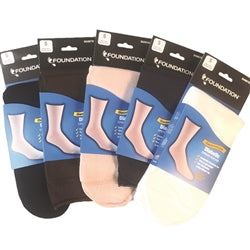 Foundation Diabetic Seam Free Socks Crew