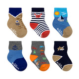 Infants' Non-Skid Sole Socks (6 Pack)