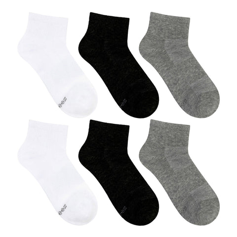 Kids' Quarter Socks (6 Pack)