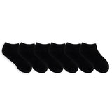 Kids' No Show Socks (6 Pack) - Black & White