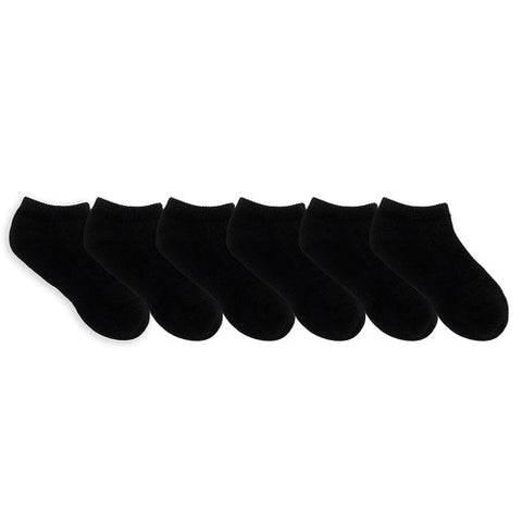 Kids' No Show Socks (6 Pack) - Black & White