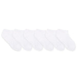 Kids' No Show Socks (6 Pack) - Black & White
