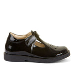 Froddo Evia T-Bar Black Leather School Shoe – G3140128-1