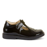 Froddo Evia T-Bar Black Leather School Shoe – G3140128-1