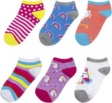 Kids' No Show Socks (6 Pack)